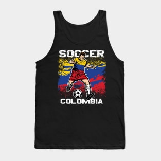 Colombia Soccer Futbol Tank Top